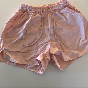 Light pink Alo yoga shorts